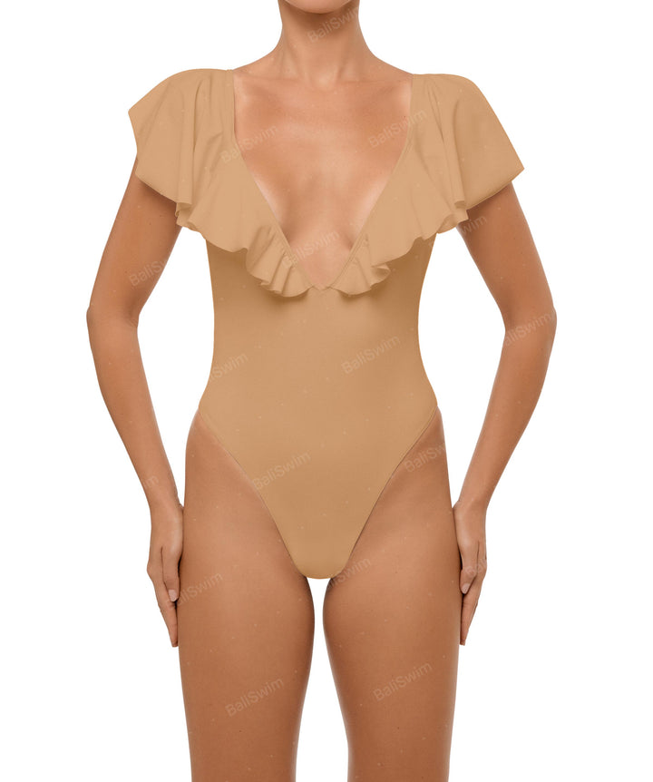 BSWS-S66 Flounce Sleeves One Piece