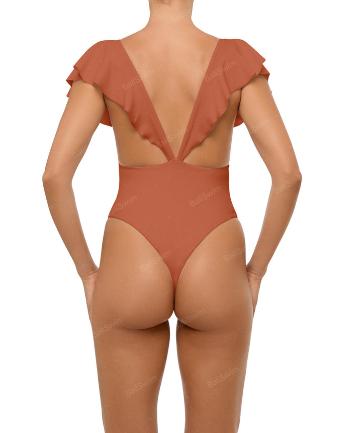 BSWS-S66 Flounce Sleeves One Piece