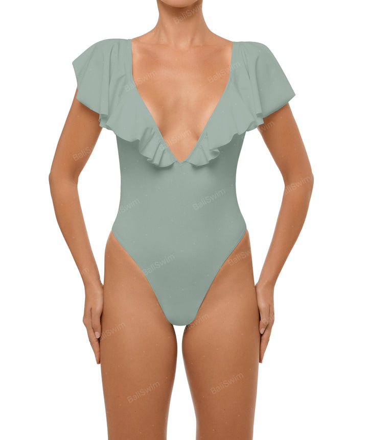 BSWS-S66 Flounce Sleeves One Piece
