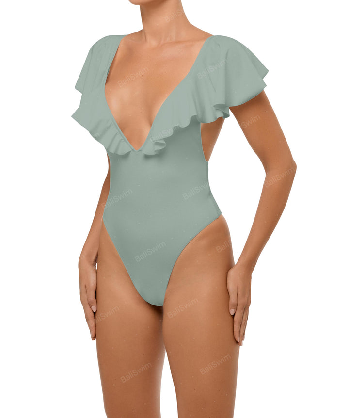 BSWS-S66 Flounce Sleeves One Piece