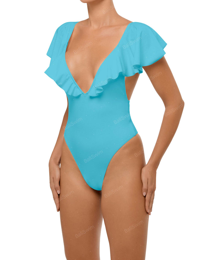 BSWS-S66 Flounce Sleeves One Piece