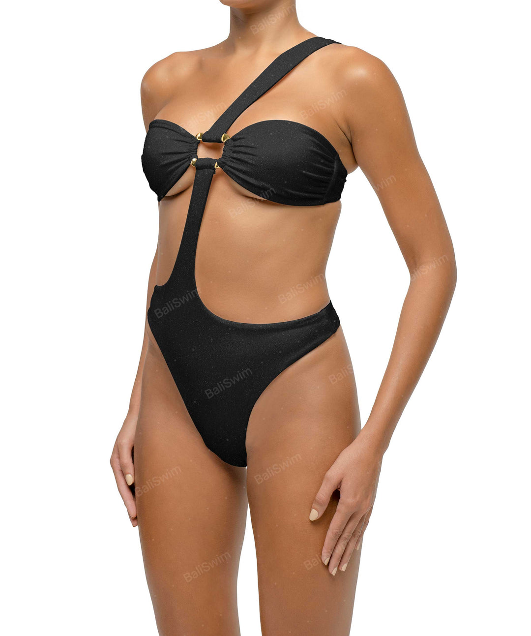 BSWS-S67 Asymetric Wave Ring One Piece