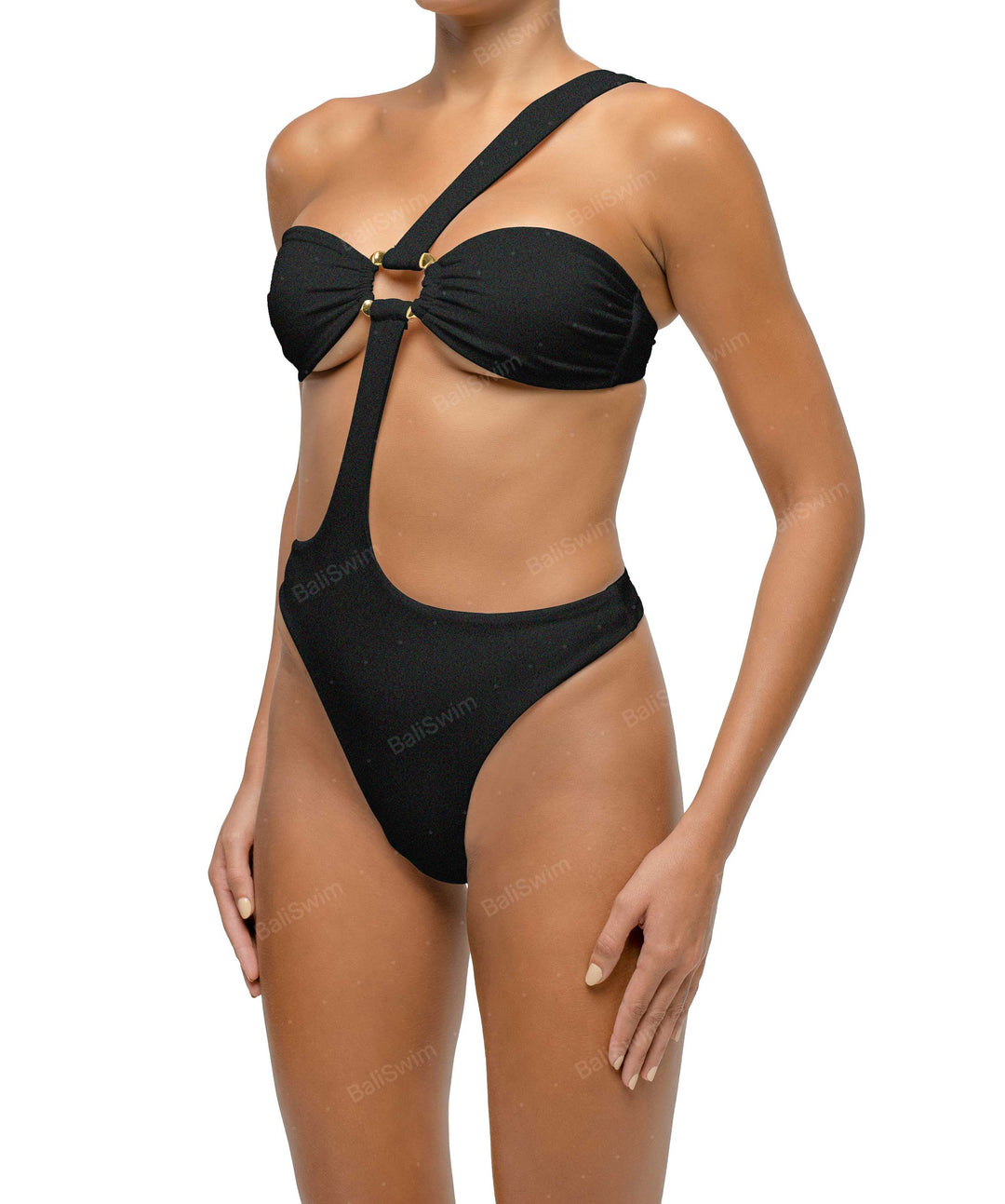 BSWS-S67 Asymetric Wave Ring One Piece