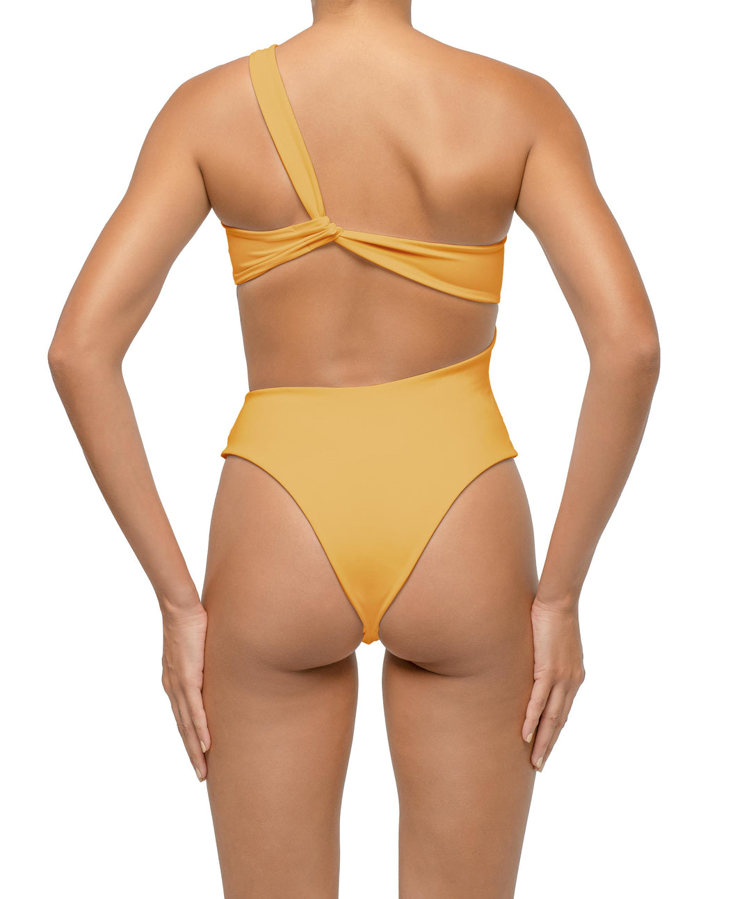 BSWS-S68 Asymmetrical Bandeau Side Cutout One Piece