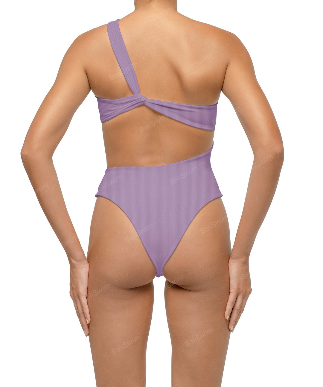 BSWS-S68 Asymetric Ruched One Piece