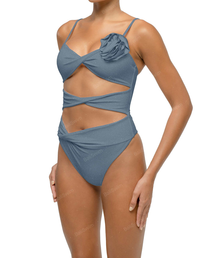 BSWS-S69 Corsage Triple Twist One Piece