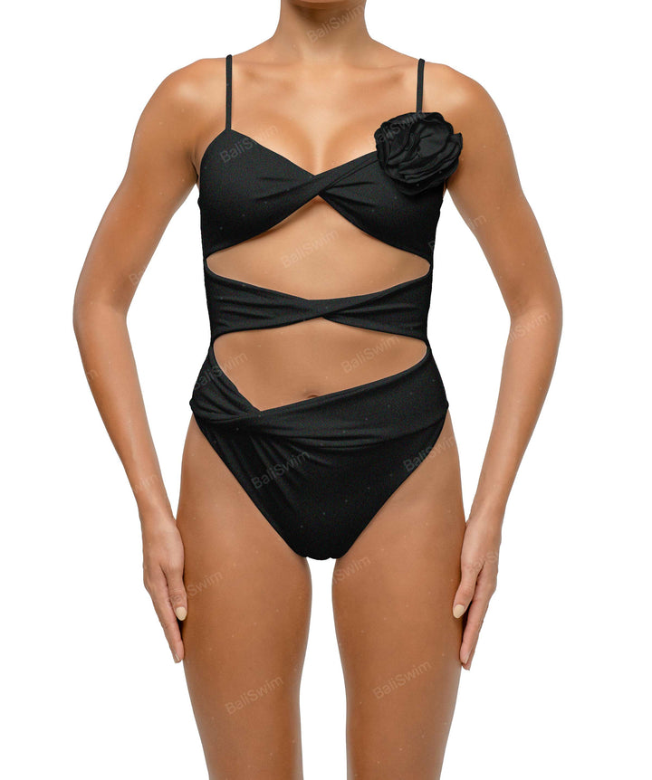 BSWS-S69 Corsage Triple Twist One Piece