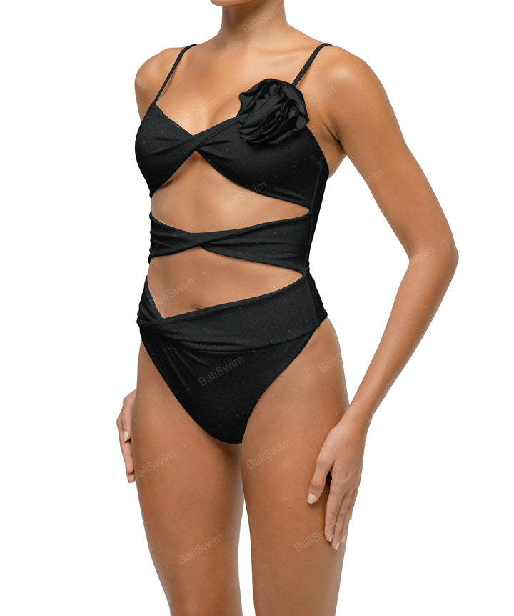 BSWS-S69 Corsage Triple Twist One Piece