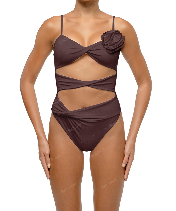 BSWS-S69 Corsage Triple Twist One Piece