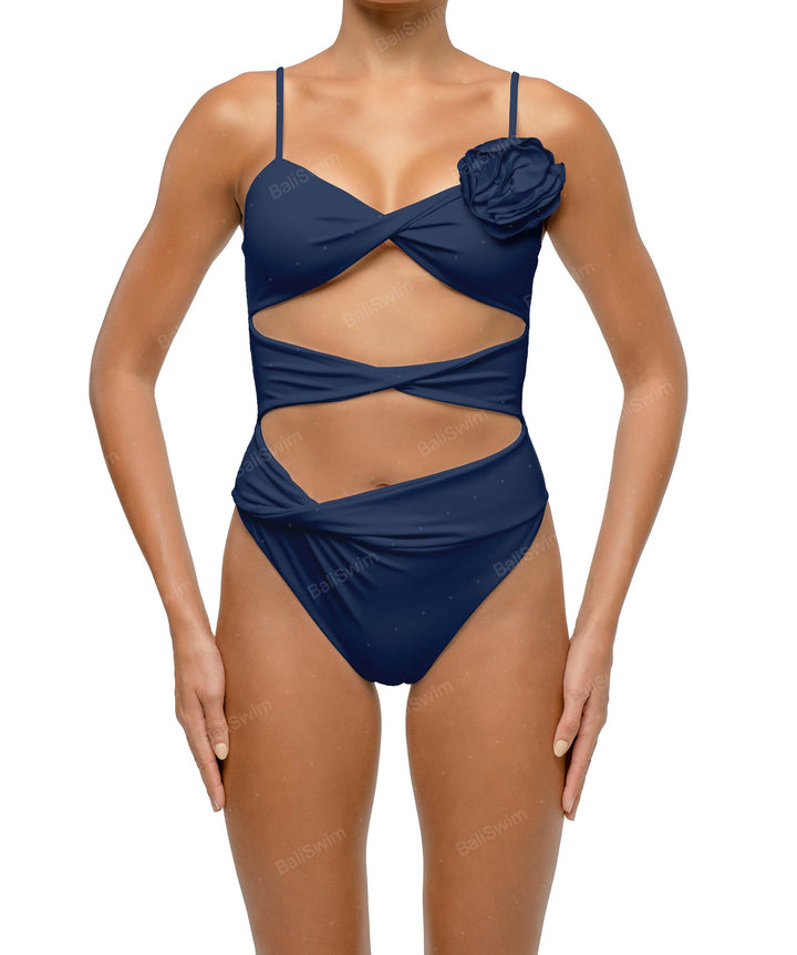 BSWS-S69 Corsage Triple Twist One Piece
