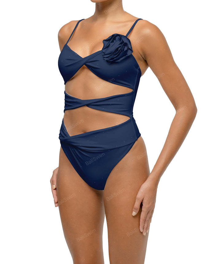 BSWS-S69 Corsage Triple Twist One Piece