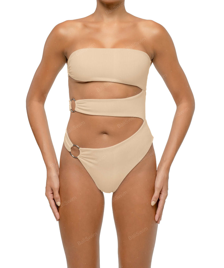 BSWS-S71 Cut-out Bandeau One Piece