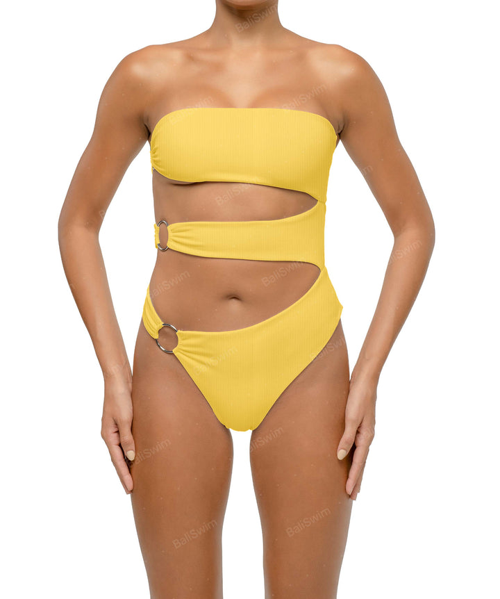 BSWS-S71 Cut-out Bandeau One Piece