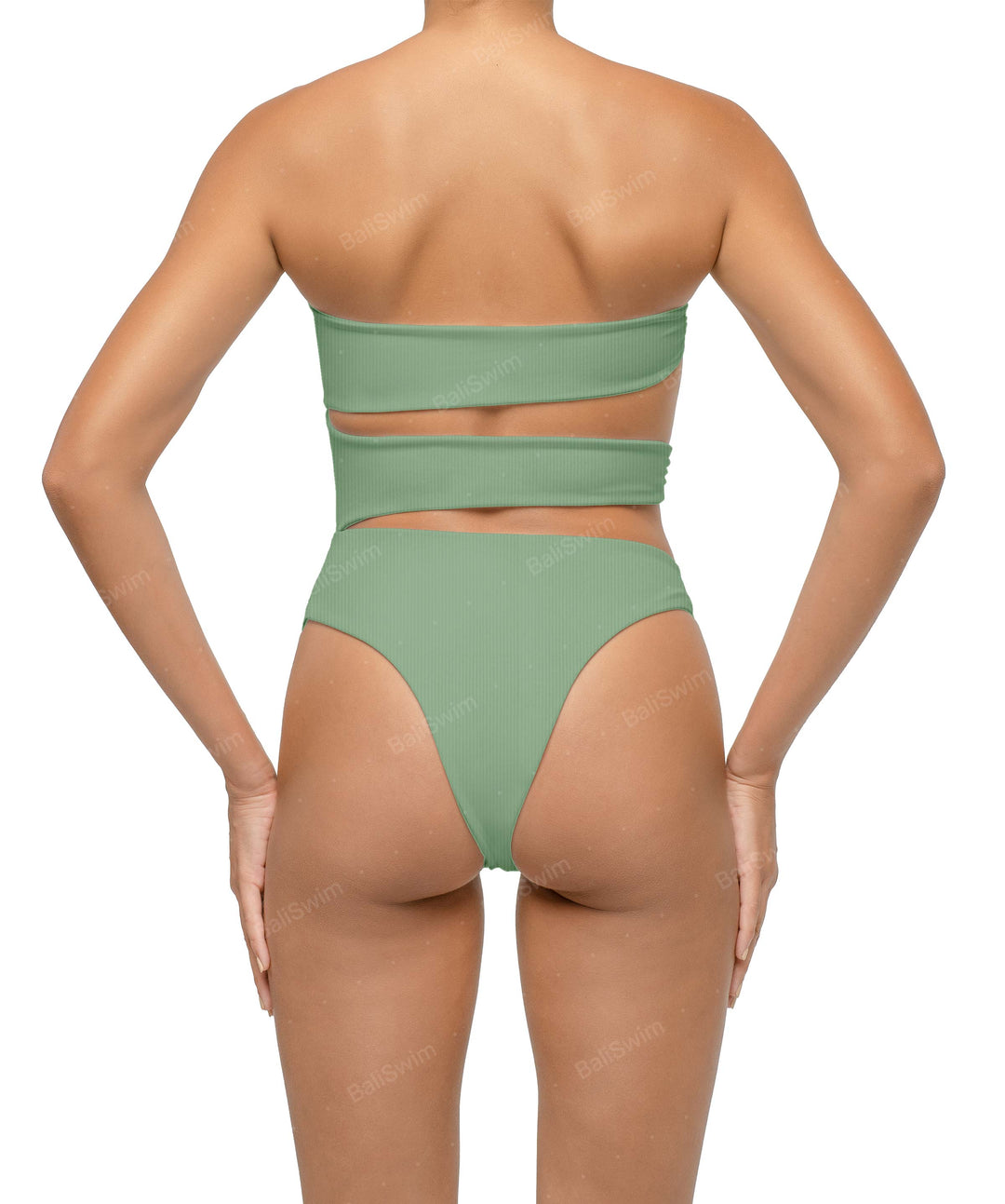 BSWS-S71 Cut-out Bandeau One Piece