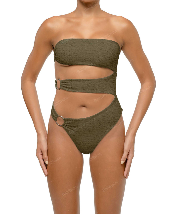 BSWS-S71 Cut-out Bandeau One Piece