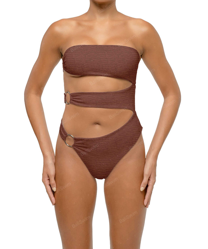 BSWS-S71 Cut-out Bandeau One Piece