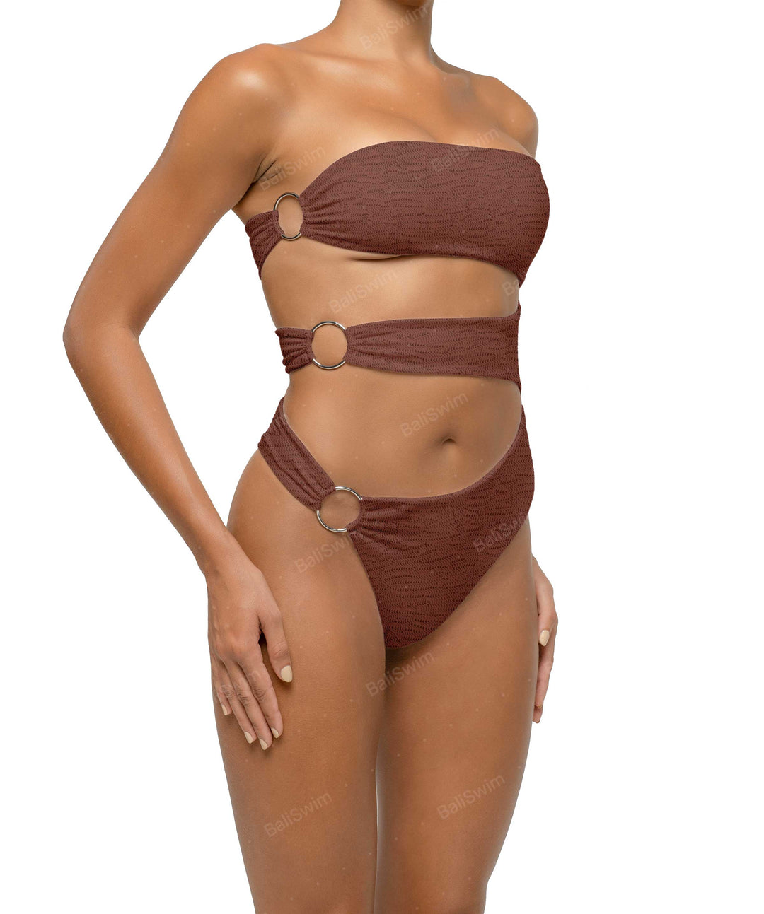 BSWS-S71 Cut-out Bandeau One Piece