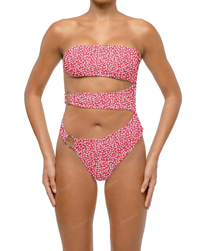 BSWS-S71 Cut-out Bandeau One Piece