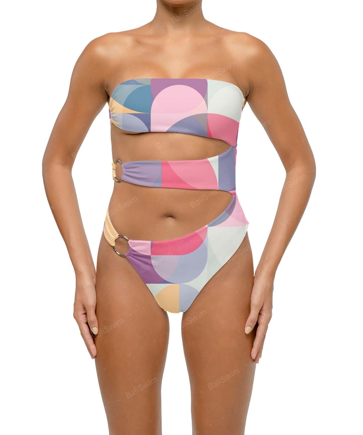 BSWS-S71 Cut-out Bandeau One Piece
