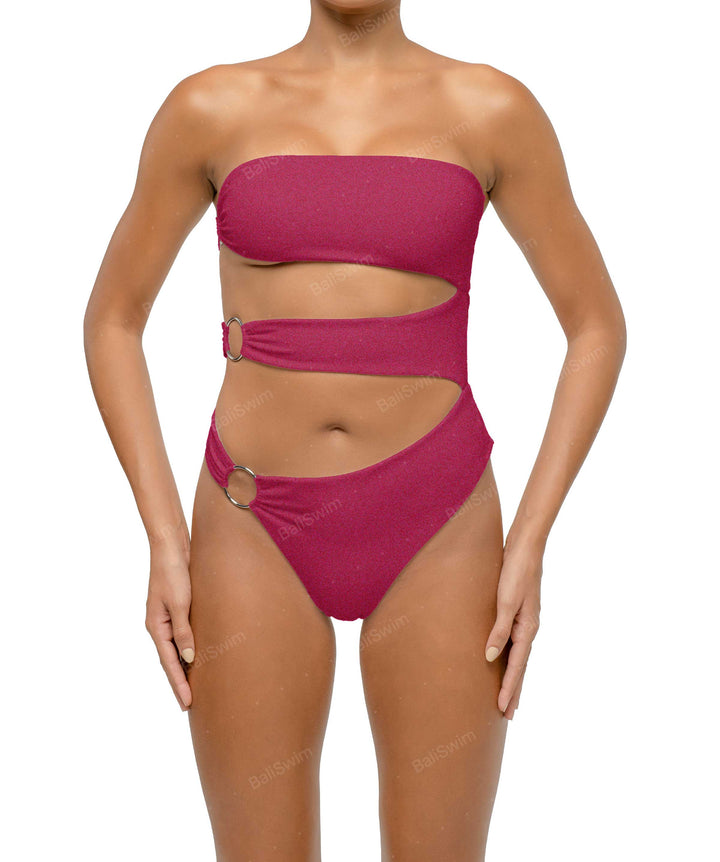 BSWS-S71 Cut-out Bandeau One Piece