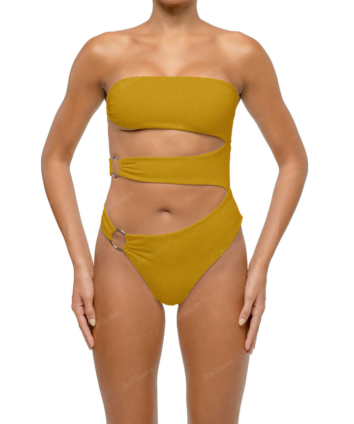 BSWS-S71 Cut-out Bandeau One Piece