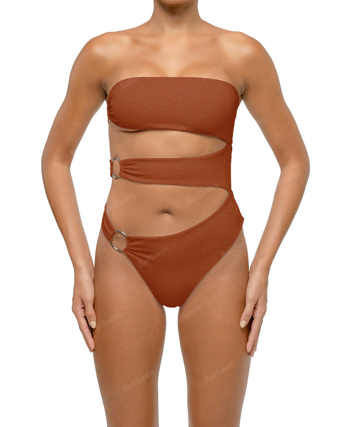 BSWS-S71 Cut-out Bandeau One Piece