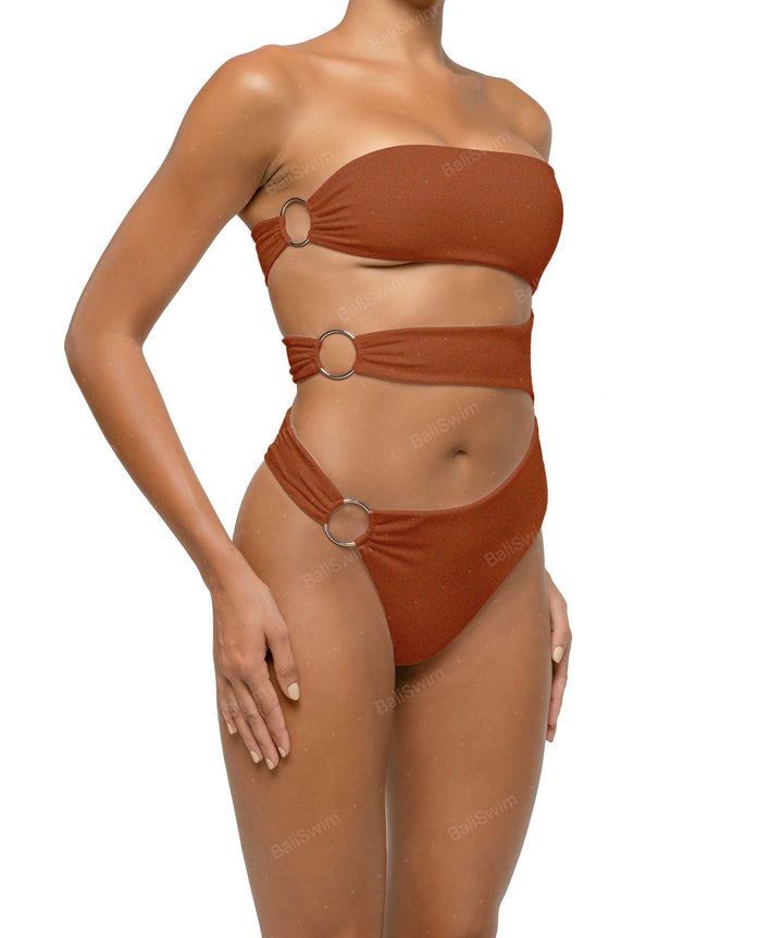 BSWS-S71 Cut-out Bandeau One Piece