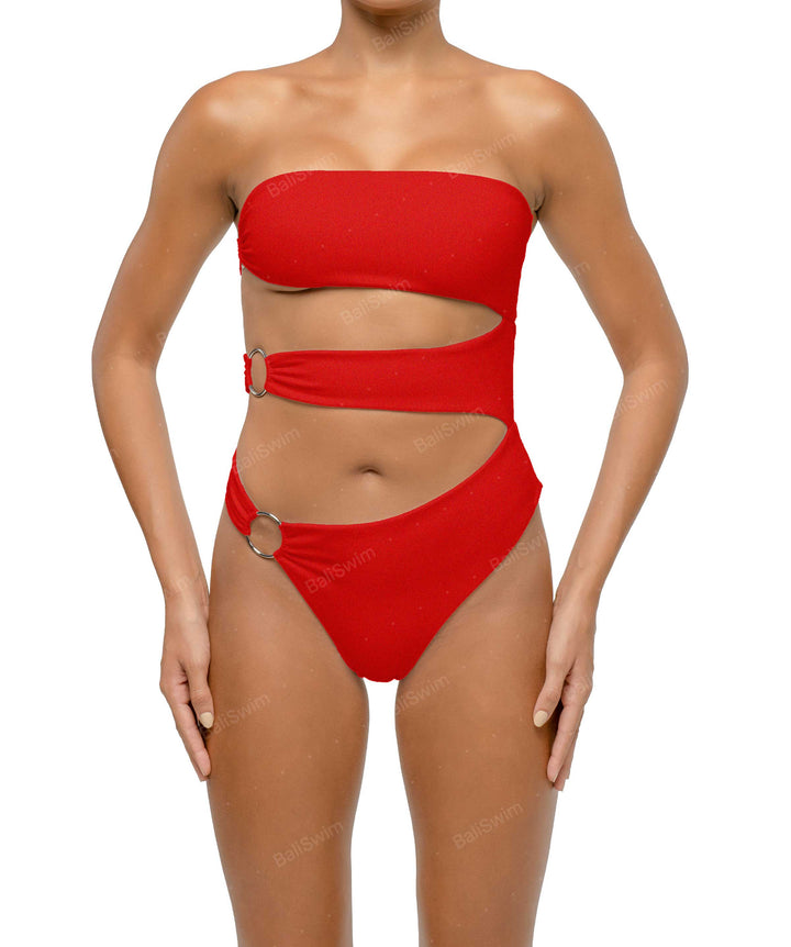 BSWS-S71 Cut-out Bandeau One Piece