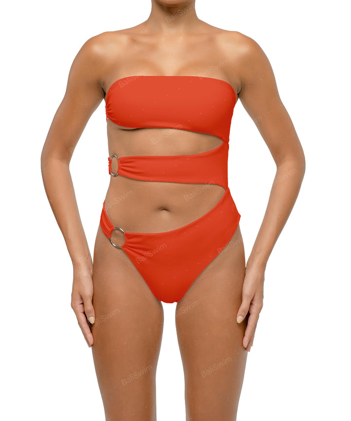 BSWS-S71 Cut-out Bandeau One Piece