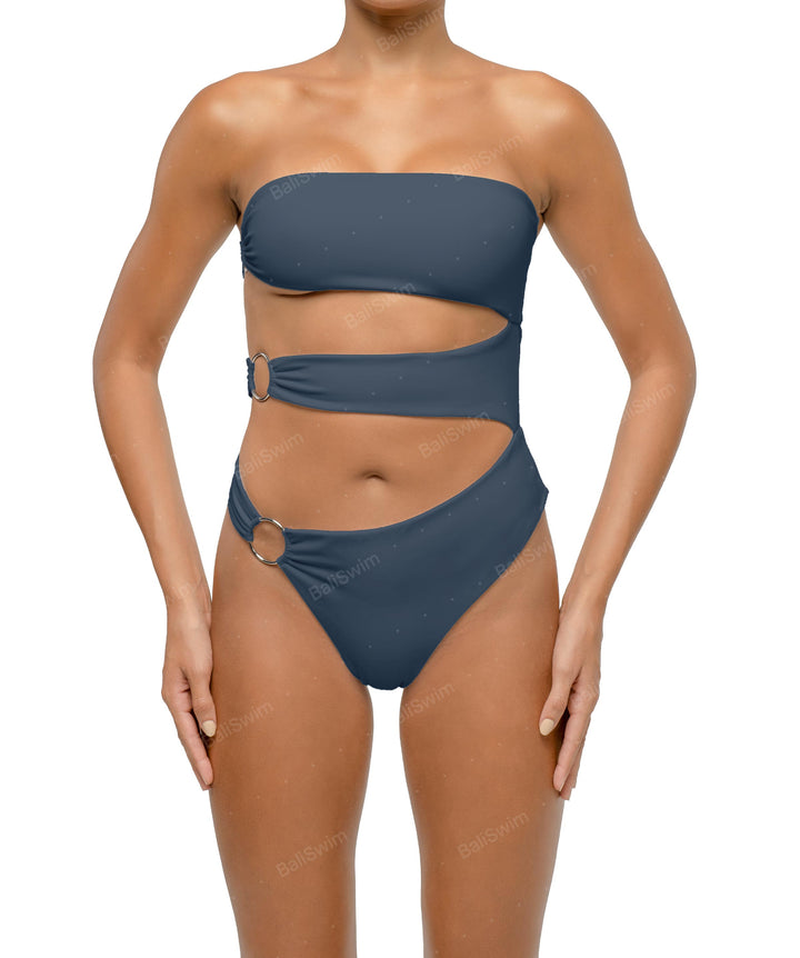 BSWS-S71 Cut-out Bandeau One Piece
