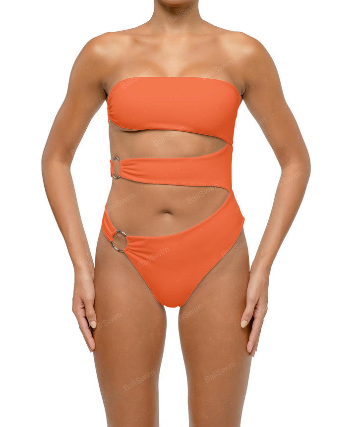 BSWS-S71 Cut-out Bandeau One Piece