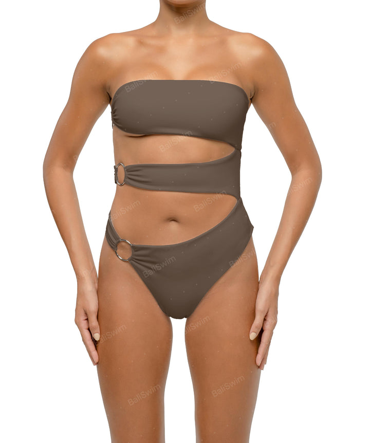 BSWS-S71 Cut-out Bandeau One Piece