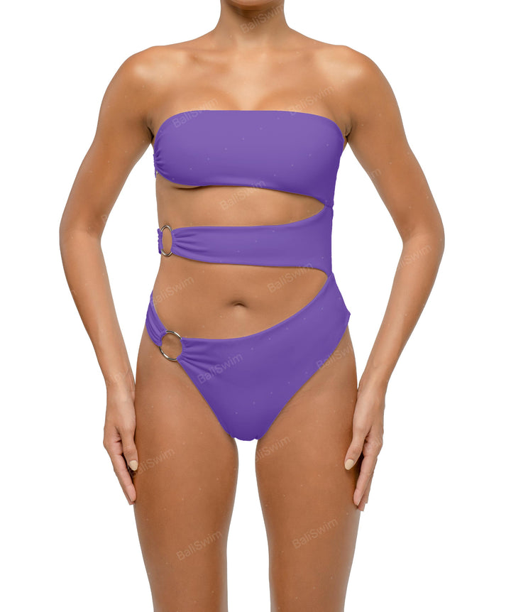 BSWS-S71 Cut-out Bandeau One Piece