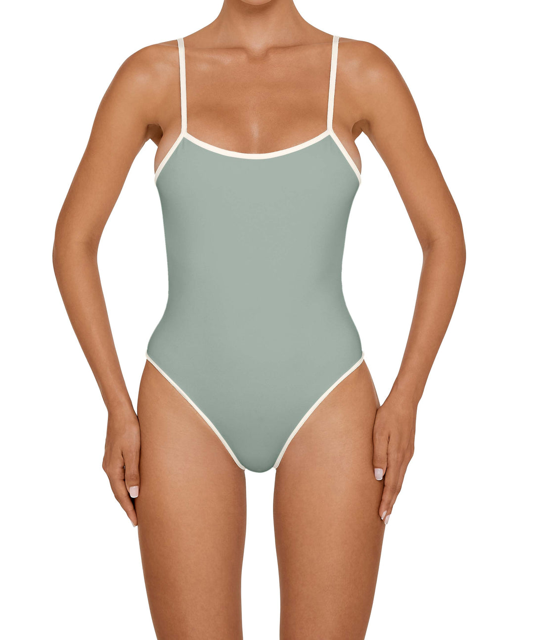BSWS-S75 Low Back Tankini With Binding