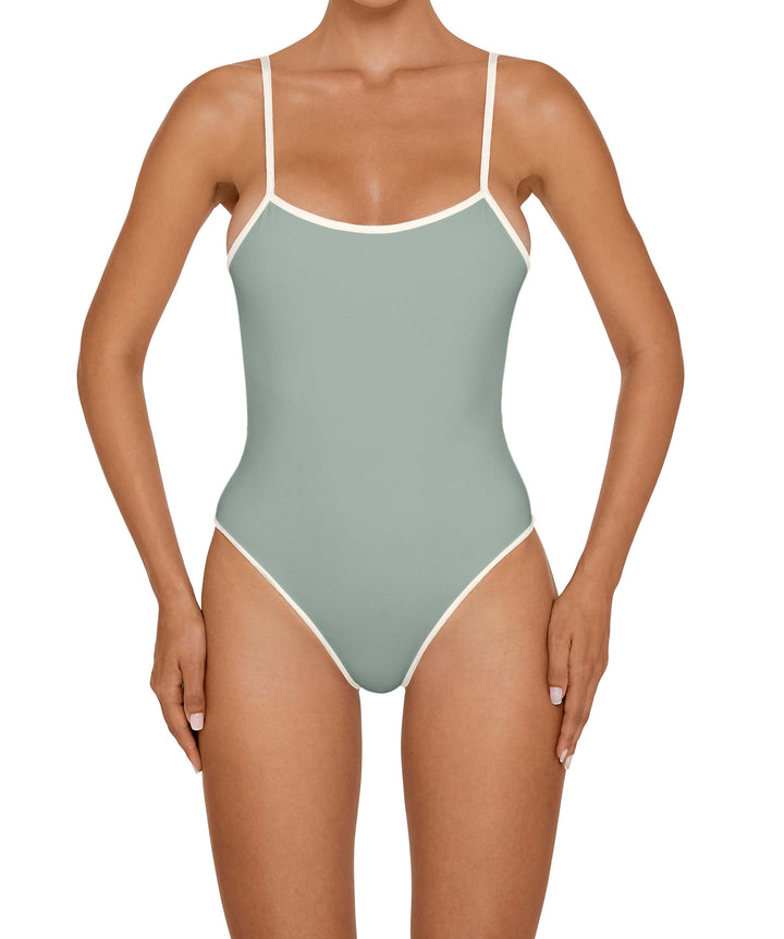 BSWS-S75 Low Back Tankini With Binding