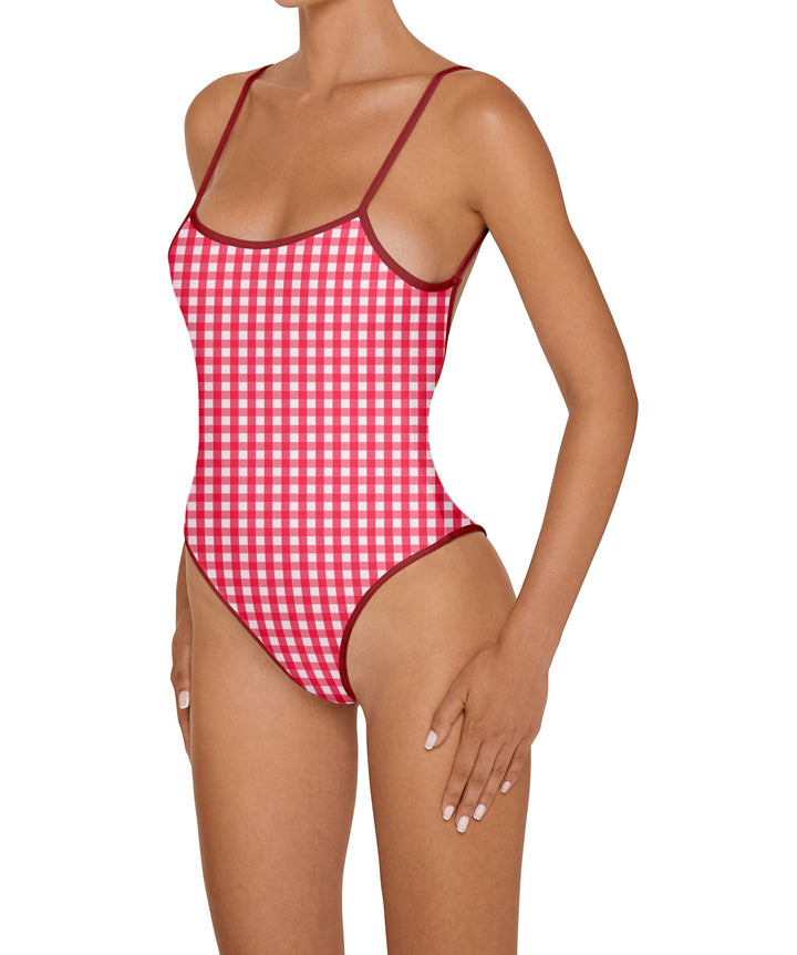 BSWS-S75 Low Back Tankini With Binding