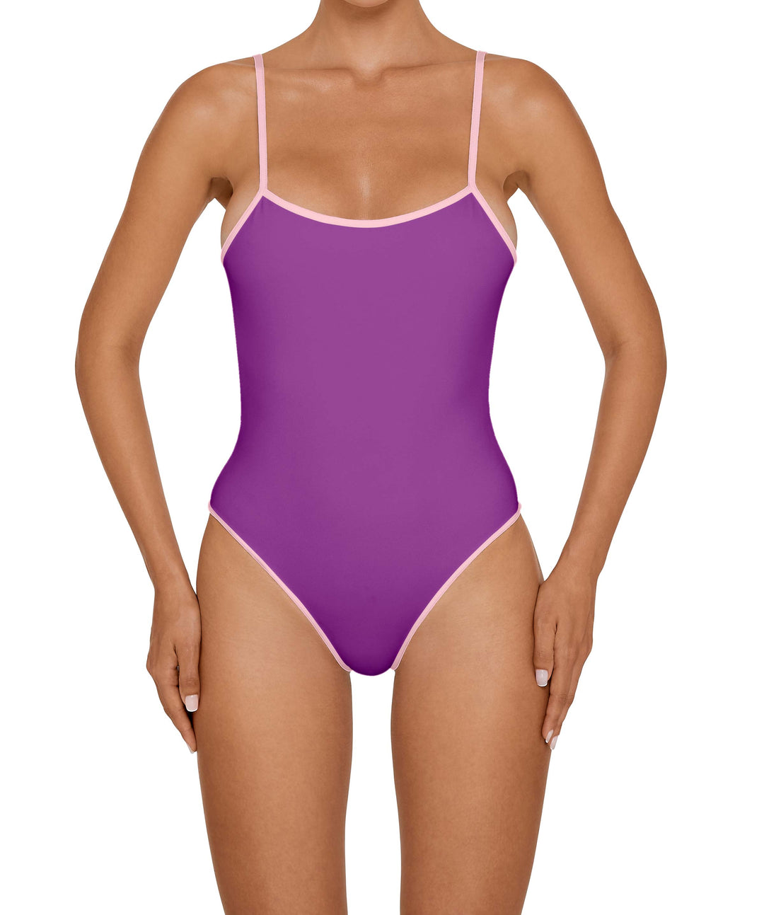 BSWS-S75 Low Back Tankini With Binding