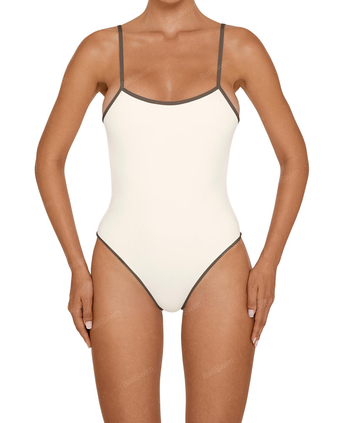 BSWS-S75 Low Back Tankini With Binding