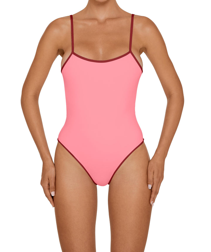 BSWS-S75 Low Back Tankini With Binding