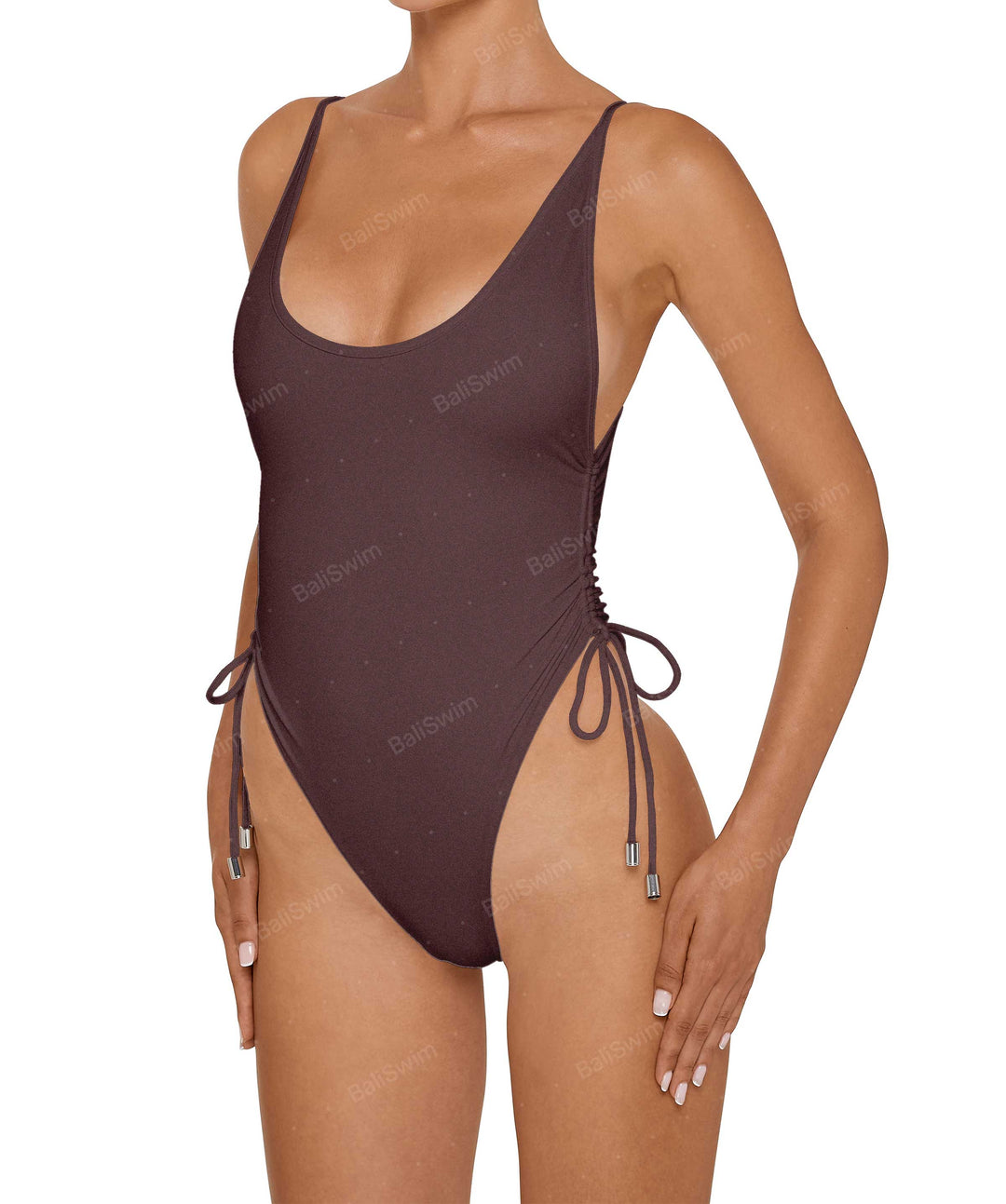 BSWS-S76 Cuve Neckline Tankini With Binding