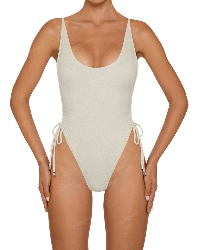 BSWS-S76 Cuve Neckline Tankini With Binding