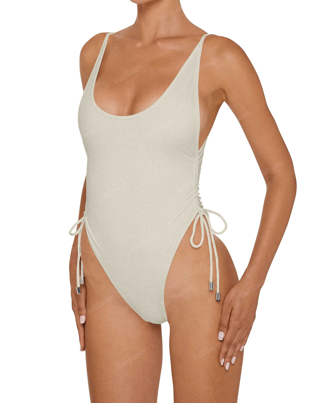BSWS-S76 Cuve Neckline Tankini With Binding