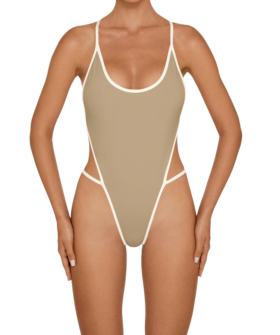 BSWS-S77 Curve Neckline Racer Back With Binding