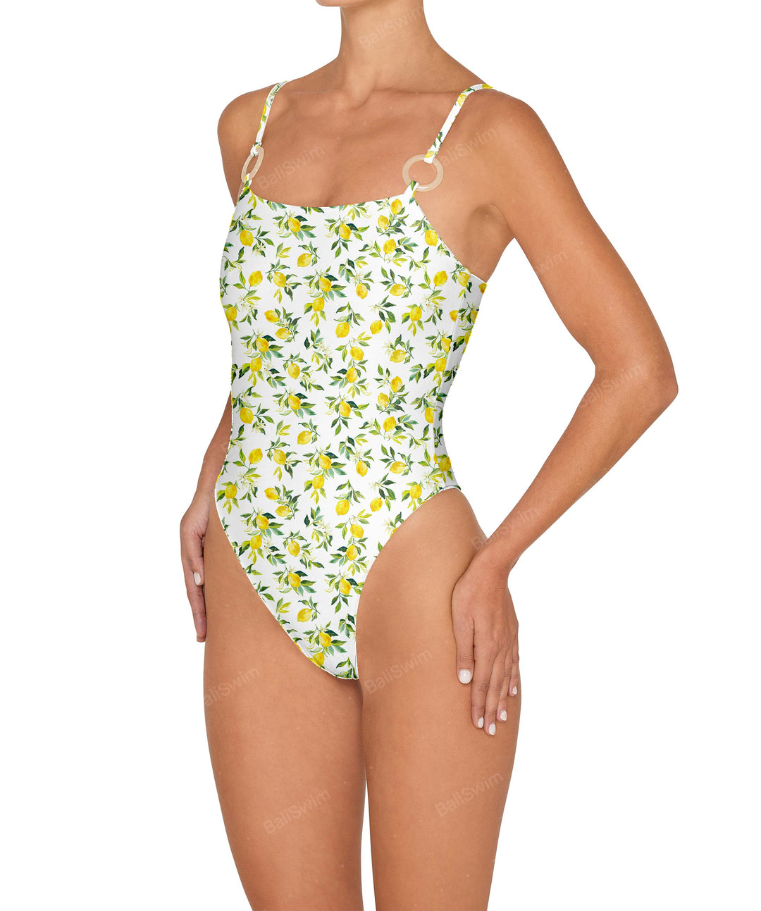 BSWS-S79 Square Neck One Piece With Rings