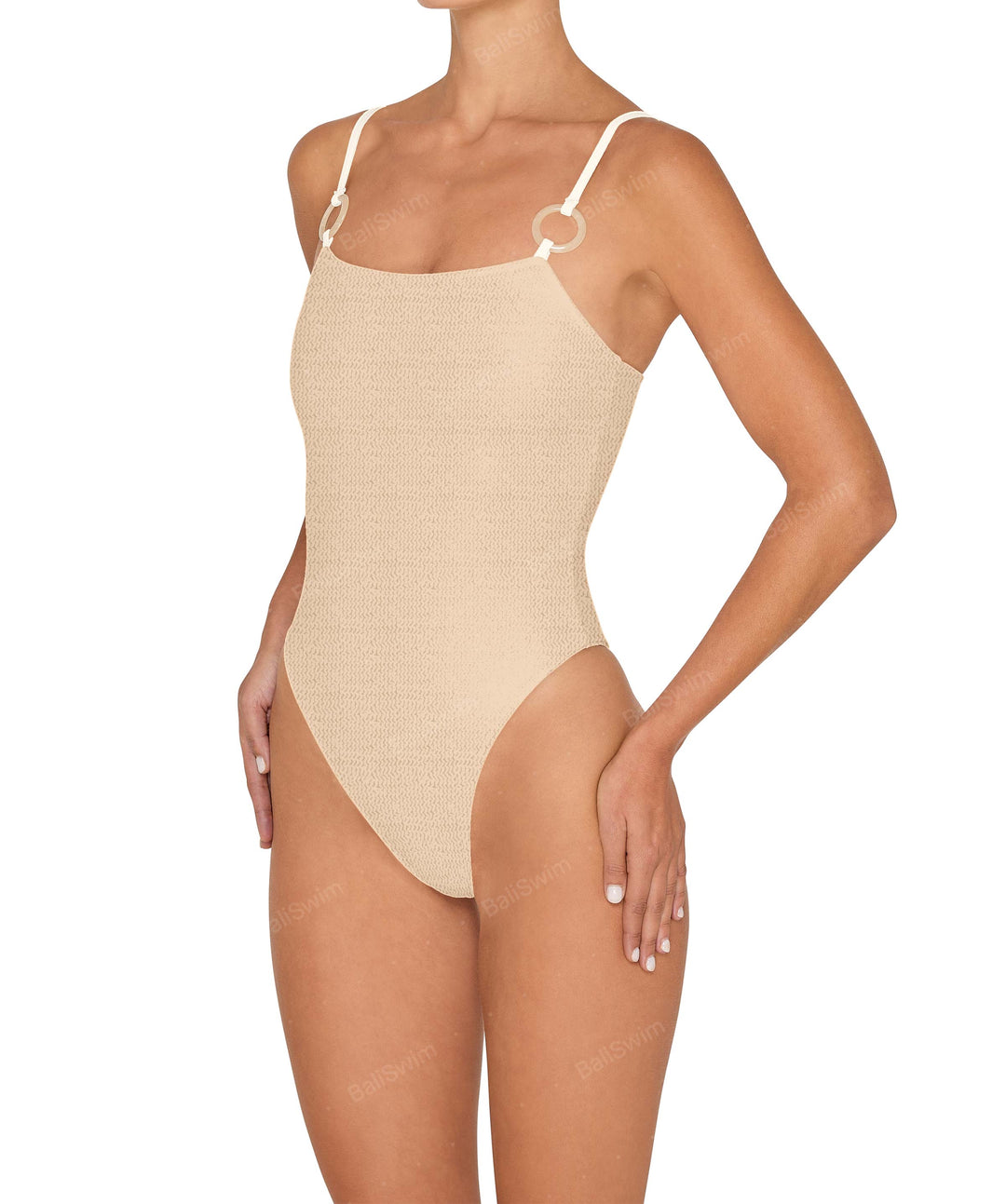 BSWS-S79 Square Neck One Piece With Rings