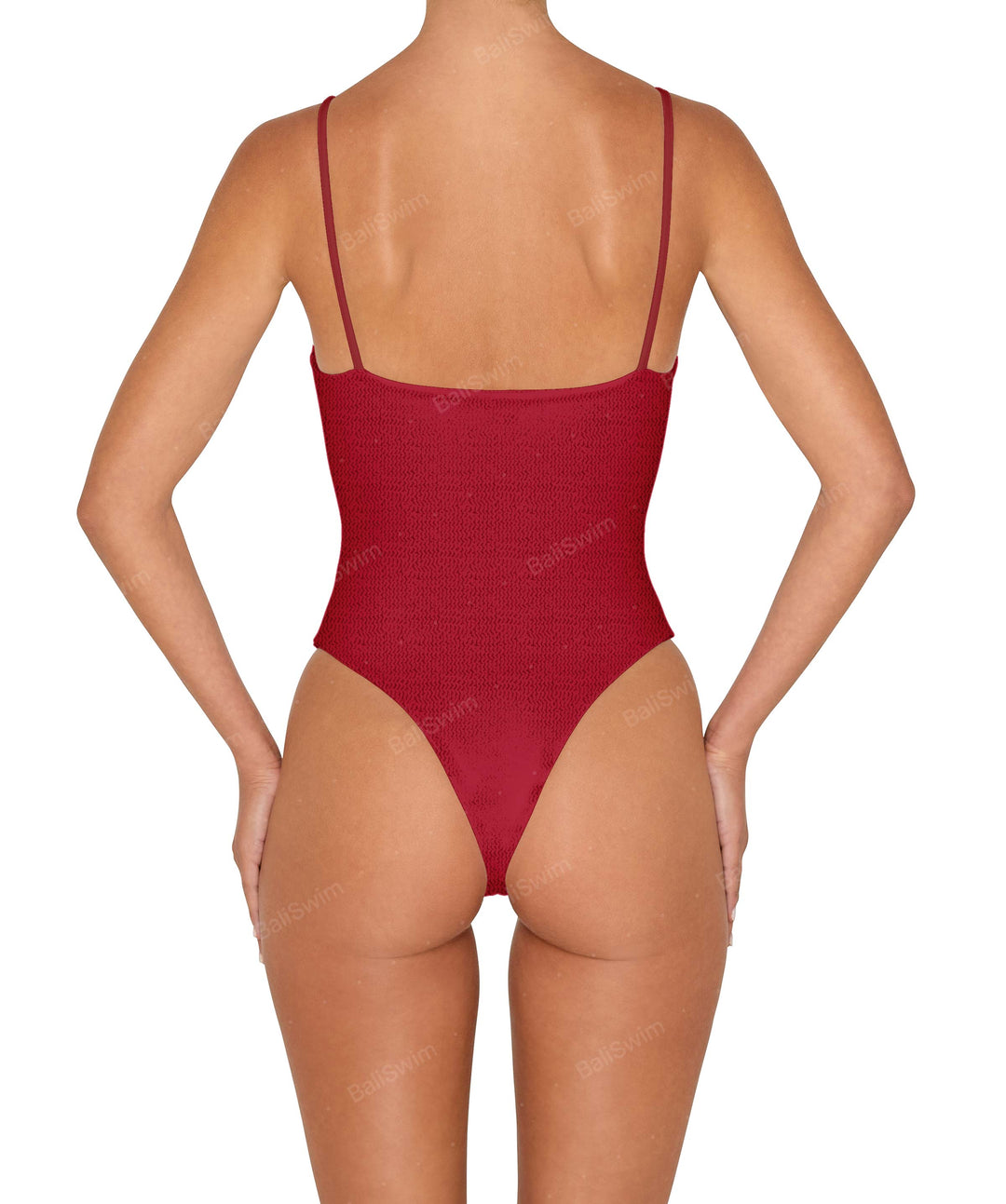 BSWS-S79 Square Neck One Piece With Rings