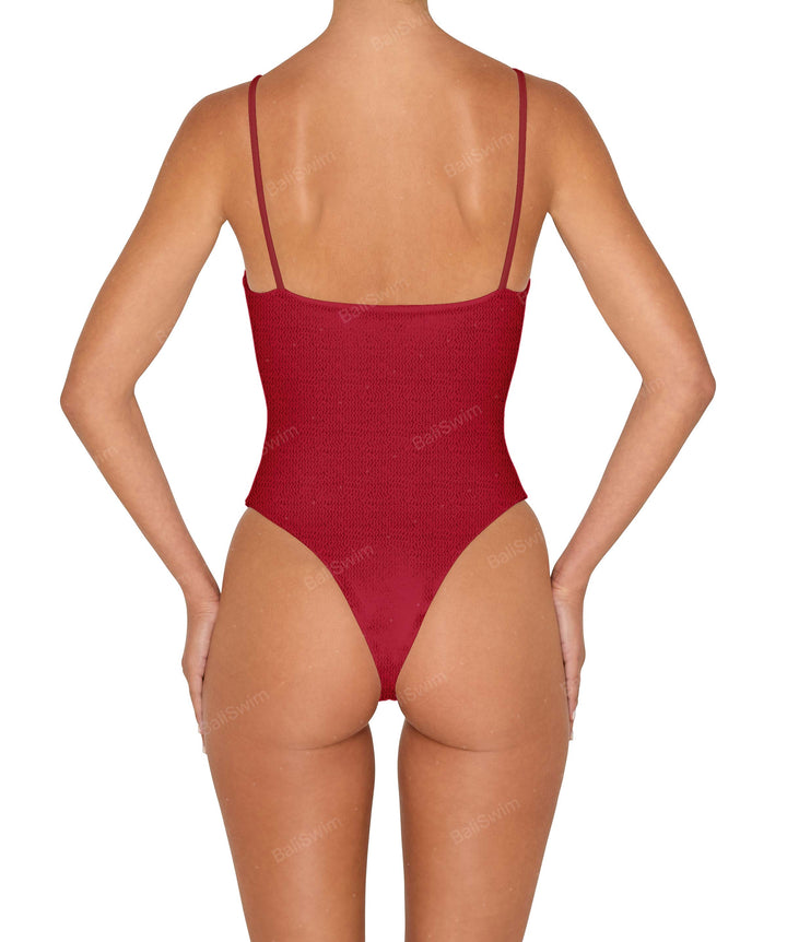 BSWS-S79 Square Neck One Piece With Rings