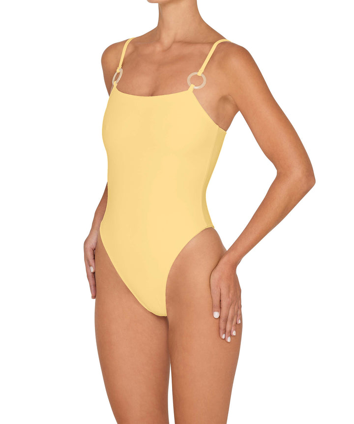 BSWS-S79 Square Neck One Piece With Rings