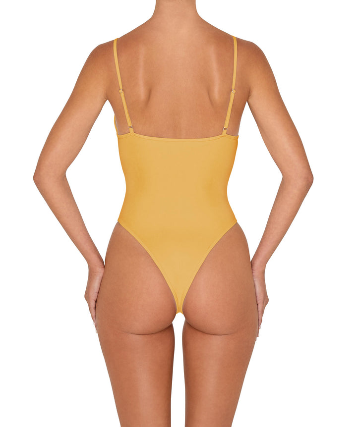 BSWS-S84 Binded Plunge Neck One Piece
