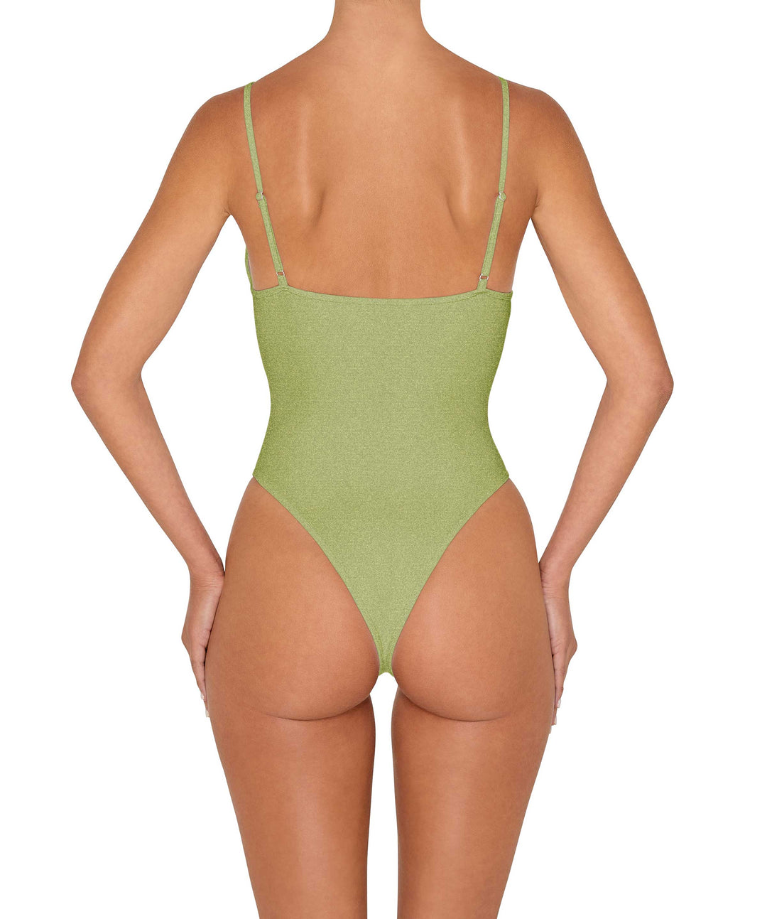 BSWS-S84 Binded Plunge Neck One Piece